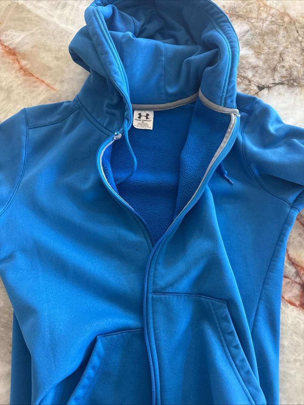 Under Armour Womens Blue Fleece Hoodie